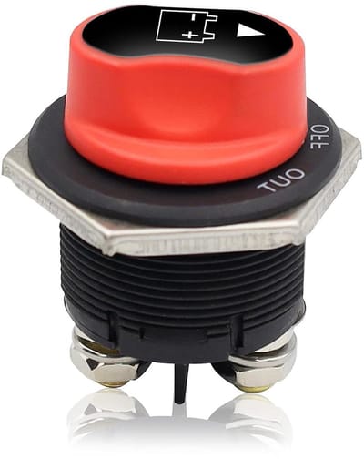 Accu-scheidingsschakelaar 12 V 24 V 200 A batterijscheidingsschakelaar hoofdschakelaar stroomschakelaar - Waterdicht voor auto, vrachtwagen, boot, jacht, caravan, motorfiets, bus, marine