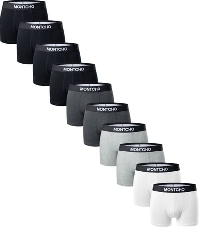 Boxershort Heren - 10 Pack boxershorts heren - Onderbroeken Heren - Boxershorts - Ondergoed - Mix Kleur - 10 Pack boxershorts heren - Maat: (S - XXL) - MONTCHO - Essence Series