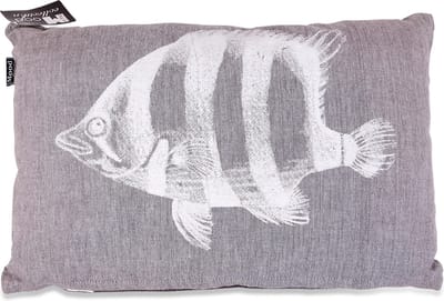 In The Mood Chambray Vis - Sierkussen - 30x45 cm - Antraciet