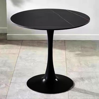 Bartafel Rond - Cocktailtafel Keukentafel - Kleine Sociale Bijeenkomsten - Stevige Metalen Basis - 70x70x74cm - Grijs