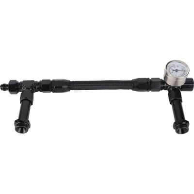 Durite de carburant avec manomètre double alimentation débit de carburant régulier Professionnel pour tout carburateur 4150 base AN8
