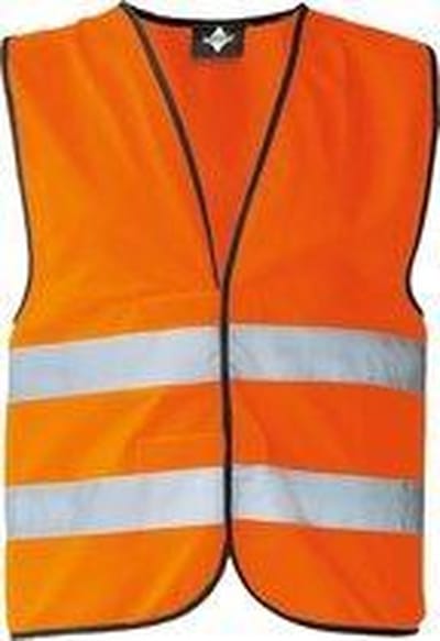 KX500 Korntex Veiligheidshesje volwassen EN ISO 20471 / EN 1150 - Maat L - Unisex – Oranje