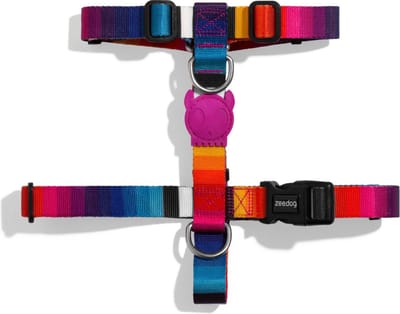 Zee.Dog H-Harnas Prisma Multi-Color - Hondentuig - 40-67x62-107x2.5 cm