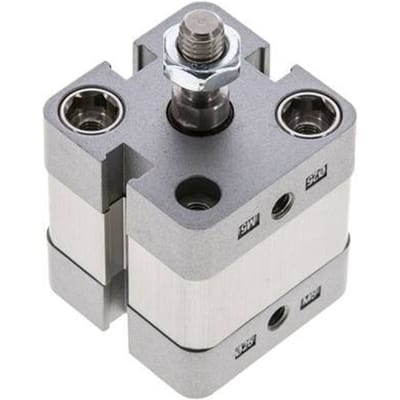 ISO 21287 Compacte Dubbelwerkende Cilinder 25-5mm - Magnetisch - Mannelijke Stang
