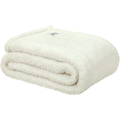 DoubleDry Teddy Fleece Deken - Ultrazacht - 130x170 cm - Ecru