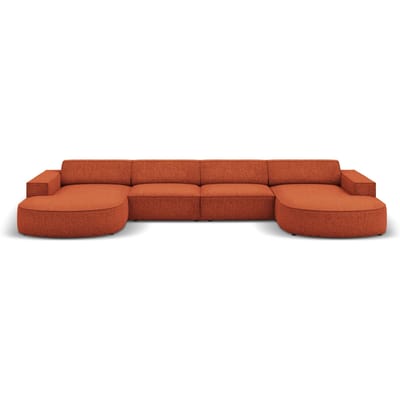 U-bank Jodie chenille afgerond | Micadoni Home