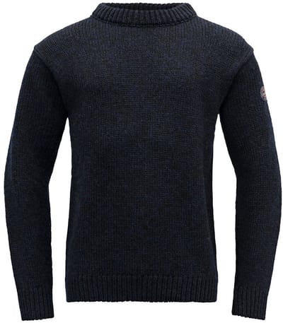 Devold Nansen Crew Neck Sweater, blauw Maat M