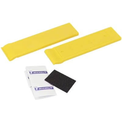 Bandenreparatieset - 2 bandendemontages - 6 zelfklevende pleisters - 1 schraper Michelin Universel