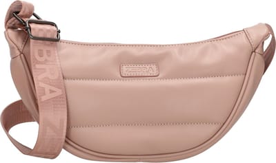 Zebra Evie Crossbody Schoudertas - Trendy Banana Bag - Schoudertas Heuptasje Dames - Crossbody Tas - Festival Tas - Verstelbare Schouderband - Meerdere Vakken - Compact - Sportief en Trendy - Oudroze