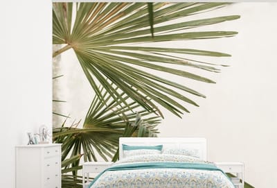 Behang - Fotobehang Palmbladeren - Groen - Natuur - Breedte 300 cm x hoogte 240 cm