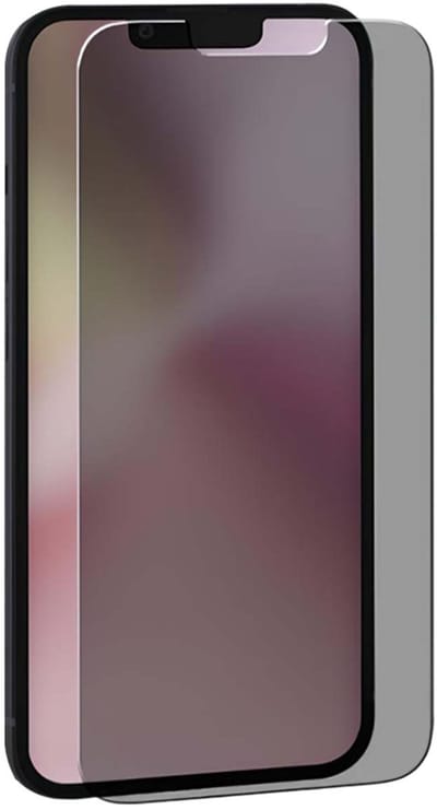 Eiger Mountain Black Screen Protector Geschikt voor Apple iPhone 17e / 16e / 14 / 13 | Case Friendly | Privacy Glas | 9H Tempered Glass | Anti-Spy