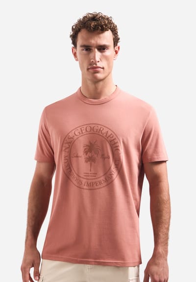 T-shirt met ronde hals en korte mouwen met print