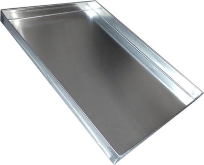 Lekbak RVS voor Wasmachine, Koelkast en Planten - 30x20x4 cm - Waterdichte Opvangbak