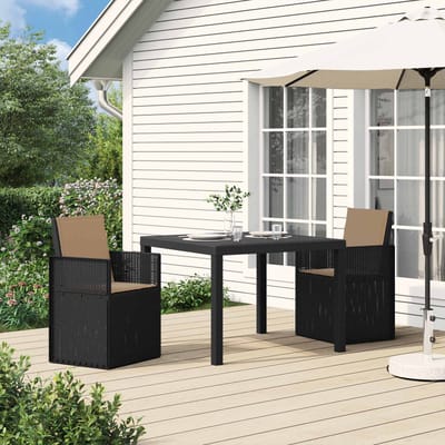 vidaXL - Tuinstoelen - 2 - st - Antracietkleurig - en - taupe - PP