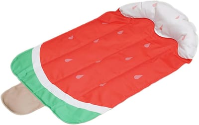 Hondenkoelmat - Ijskussen voor huisdieren - Waterdicht - Draagbaar - Zomerbed - Antislip - Wasbaar - Watermeloen motief - Binnen & Hokgebruik