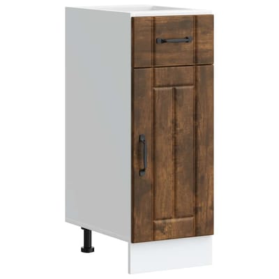 vidaXL - Onderkast - Lucca - bewerkt - hout - gerookt - eikenkleurig