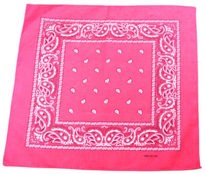 Zac's Alter Ego Bandana Paisley fuchsia  Roze/Wit