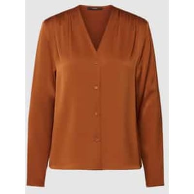 Overhemdblouse met V-hals