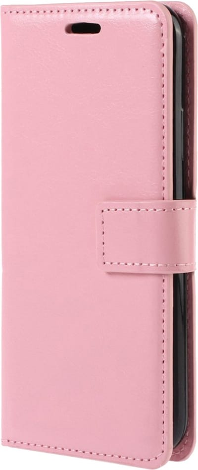Hoesje Met Pasjeshouder - Geschikt voor Xiaomi 12 - Luxe Bookcase Portemonee - Flip Case - Kunstleer Book Case - Flipcase - Book Cover - Walletcase - Portemonneehoes - Lichtroze