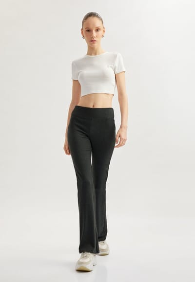 Normale taille Flare Schlaghose
