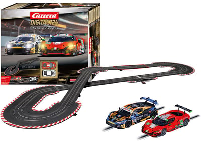 Carrera Racebaan - DIGITAL 124 - Super Showdown - Ferrari 296 GT3 AF Corse vs. Audi A8 LMS GT 3 evo II - 8m