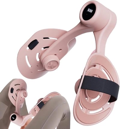 Bekkenbodem Trainer - Binnenbeentrainer - Spierversterking Dames - Verstelbare Weerstand - 31x25x10.5 cm - Roze