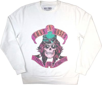 Guns N' Roses - Axl Skull Sweater/trui - S - Wit