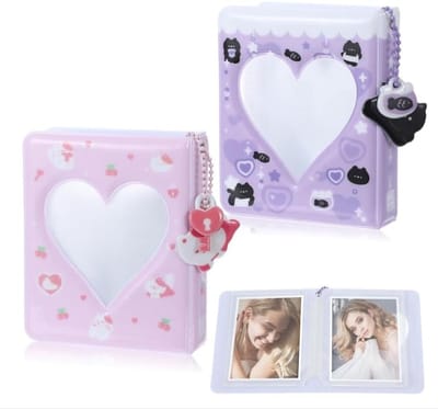 Mini Fotoalbum Set van 3, 36 Compartimenten voor Foto's, Kpop Kaarten Houder, Klein Album voor Fujifilm Instax Mini en Polaroid Afdrukken, Ideaal voor Verzamelingen en Herinneringen