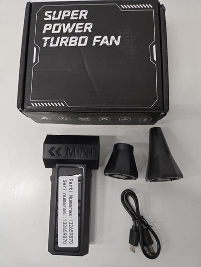 Luchtpistool 75W - Accu - Super Power Turbo Fan - Stofblazer - BBQ Blazer - 3 Standen - 90000 RPM - Air duster - USB-C Oplaadbaar - Turbo jet fan - Zwart - Dubbele Magnetische Mondstukken - Geschikt voor Toetsenborden, Computers, Auto's, robotmaaiers