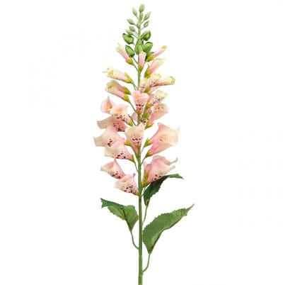 Kunstmatige vingerhoedskruid zalm kunstbloem stengel bloem H90cm