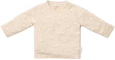 Shirt lange mouw - Beige - Maat 44 - Newborn Naturals - Little Goose
