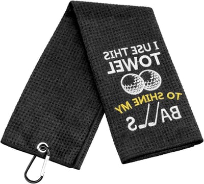 Grappige Golf Handdoek, Originele Golf Cadeaus voor Mannen, Vader, Vriend en Golfliefhebbers - Perfect voor Kerstmis en Golfaccessoires