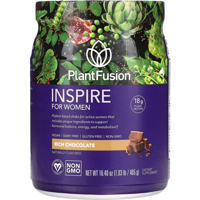 PlantFusion, Inspire pour femmes, Chocolat riche, 16,40 oz (465 g)
