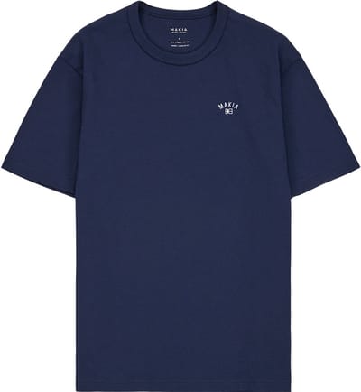 Makia Cove T-shirt Met Korte Mouwen Blauw XL Man