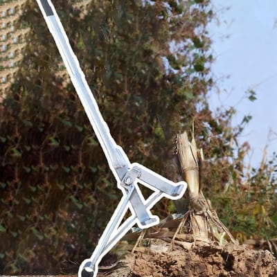 Paalextractor Stronkenverwijderaar - Worteltrekker Hefboom - Stronken Verwijderen - Arbeidsbesparend Hefboomontwerp - 100 cm - Grijs