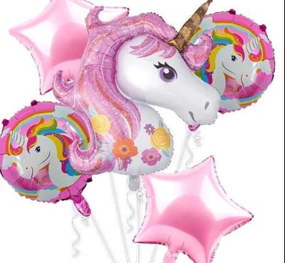 Ballonboeket ballon set Unicorn Feestjecreatief