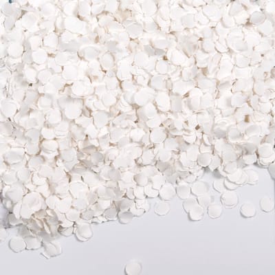 100 gram Confetti Wit rond papier - Feest Party Feestje Verjaardag Decoratie