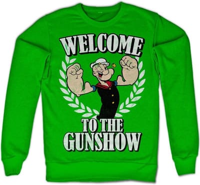 Popeye Welcome To The Gunshow-sweatshirt Groen