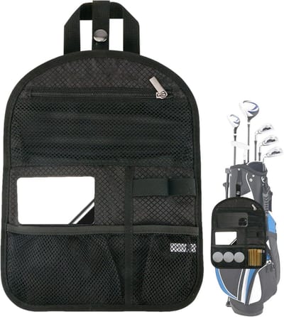 Golftas Organizer - Opbergtas Clubs - Sport Organisatie - Snelle Toegang Uitrusting - 5 Vakken - Zwart