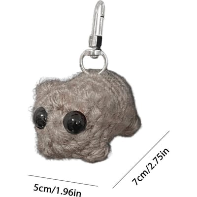 Meme Sad Hamster Pluche Speelgoed Sad Hamster Sleutelhanger Sleutelhangers Ring Voor Accessoires Tas Grappige Hanger Sleutelhanger Sieraden Fans Geschenken gray