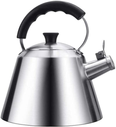 Gekookte Waterketel - Waterkoker fluitketel - Thee zetten - Roestvrij staal - 3 Liter - Zilverkleurig