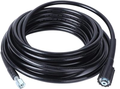 Dailygoods- Hogedrukreinigerslang 10 m - M14/M22 Schroefdraad - PVC/Roestvrij Staal - Slijtvast - Voor K2/K3 - Max. 5800 psi - Reinigingsslang