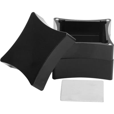 Porte-craie en aluminium 3cm/1.2in Clip Étui de transport avec aimant puissant Accessoires de snooker Noir