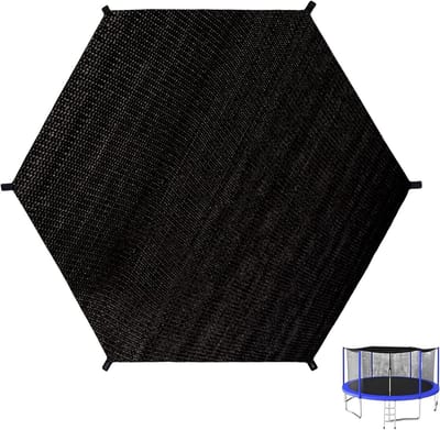 Trampoline Bescherming, Ø 305 cm, UV-bestendige en ademende Zonnebescherming, Geschikt voor 8-Poot Trampolines, Waterdicht en Duurzaam