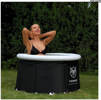 RFWR® 80 Gallon Opblaasbaar Ijsbad voor Atleten - Koud Dompelbad met 6-Laags Isolatie voor Volwassenen
