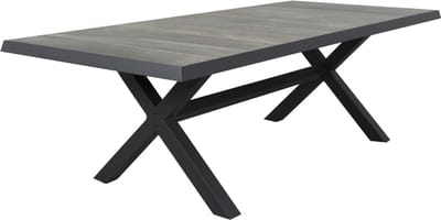 Admiral kruispoot tuintafel - 224 x 104 cm. - antraciet