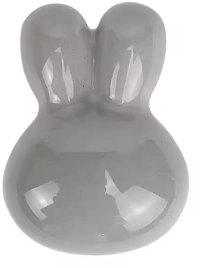 KimDo - Deurknop BabyKamer Commode Konijn - Grijs 2 stuks - Deurknop - Kastknop - Lade knoppen - Meubelgreep - Handvaten - Kast - Lade - Babykamer