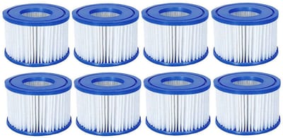 TOVBMUP Zwembadfilter VI - VI filterpatroon - Geschikt voor Bestway, Lay-Z-Spa, Coleman, SaluSpa, Intex zwembadfilters - vervangt originele filterpatroon 58323