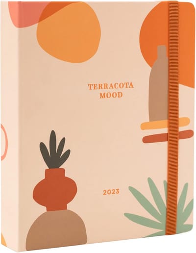 Agenda 2023 Terracota - Weekplanner 17 Maanden - Afspraakplanner