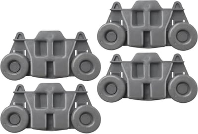 Vaatwasmachinewielen - Reservewielen - Vaatwasser Ondersteunen - Robuust ABS Materiaal - Set van 4 - Wit